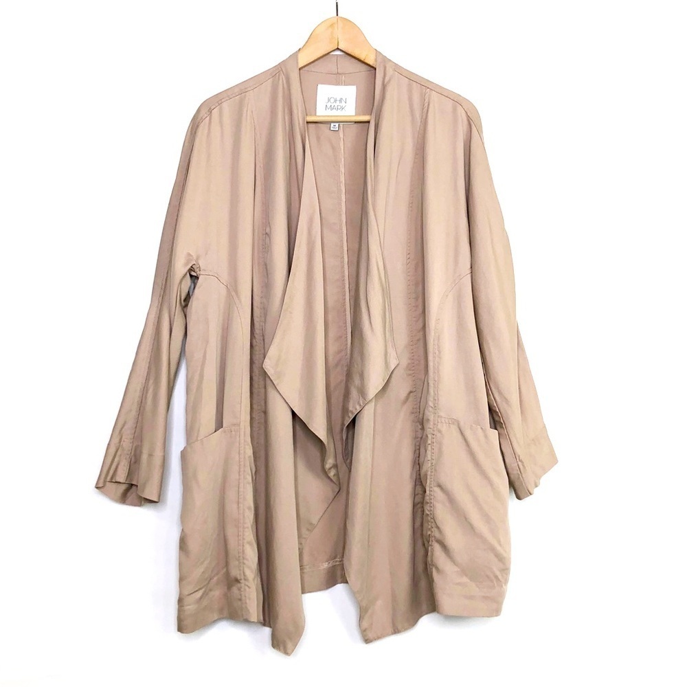 John Mark Tan Open Closure Waterfall Jacket